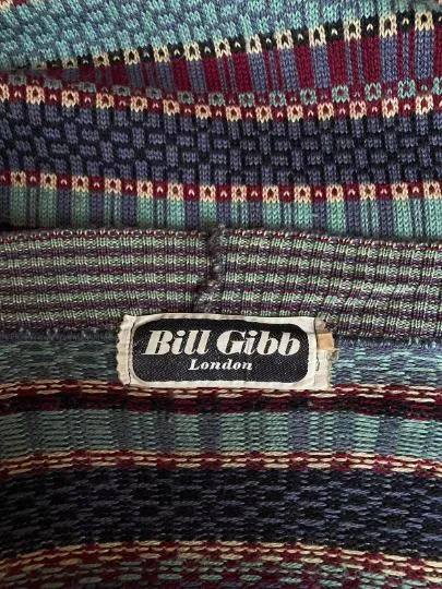 1974 Documented Bill Gibb Piano Key Pattern Five Piece Ensemble
