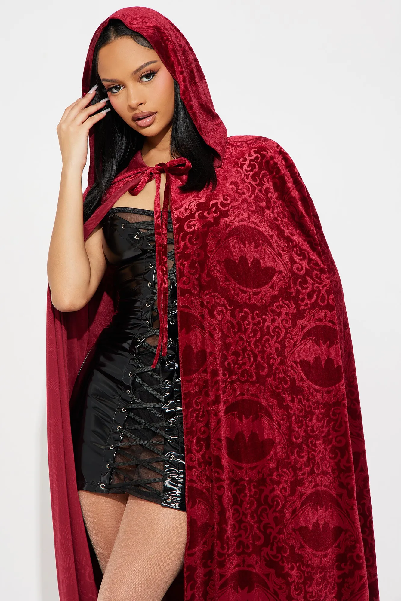 Batty Vampire 1 Piece Cape Costume - Red