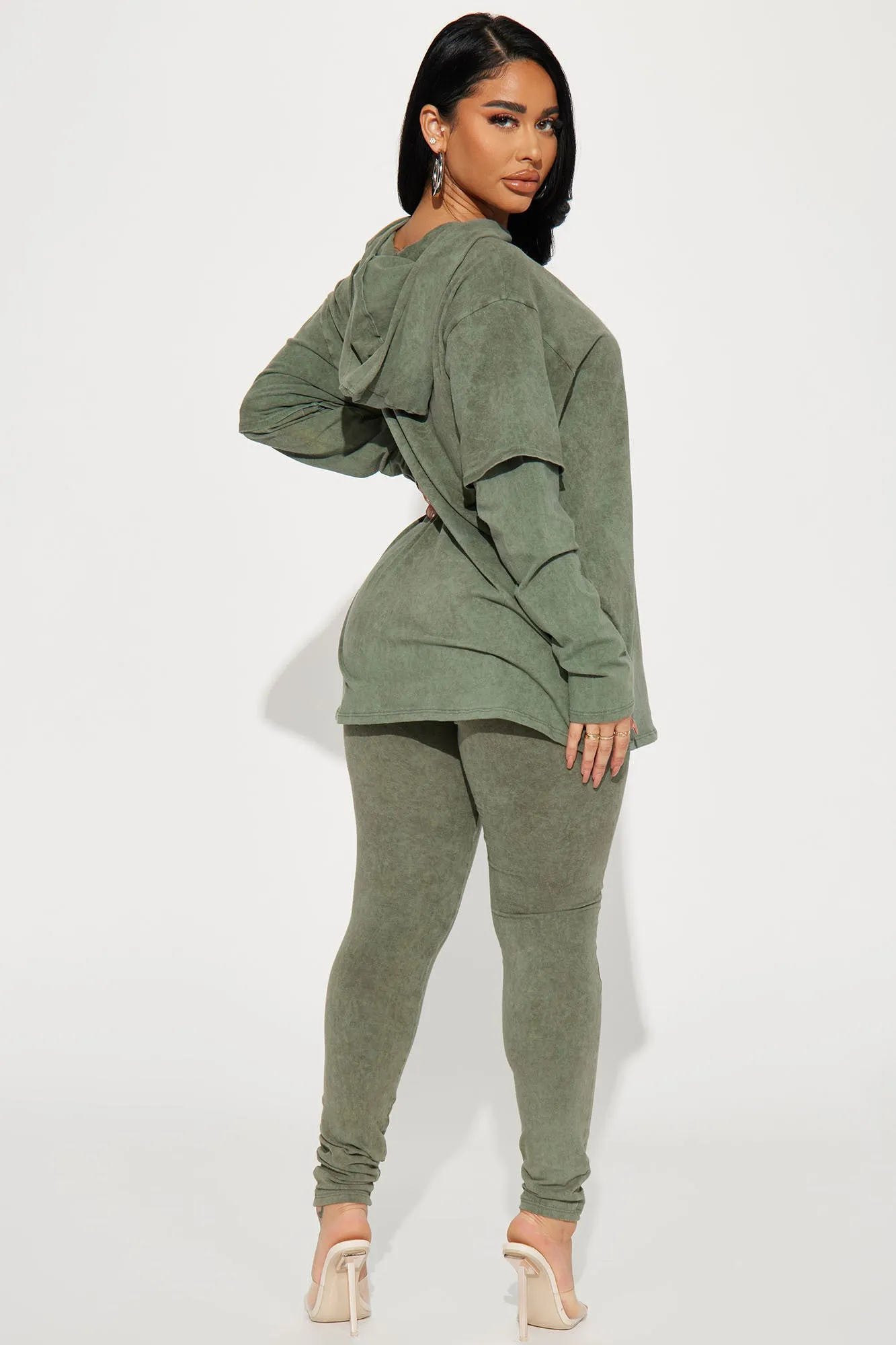 Be Real Legging Set - Olive