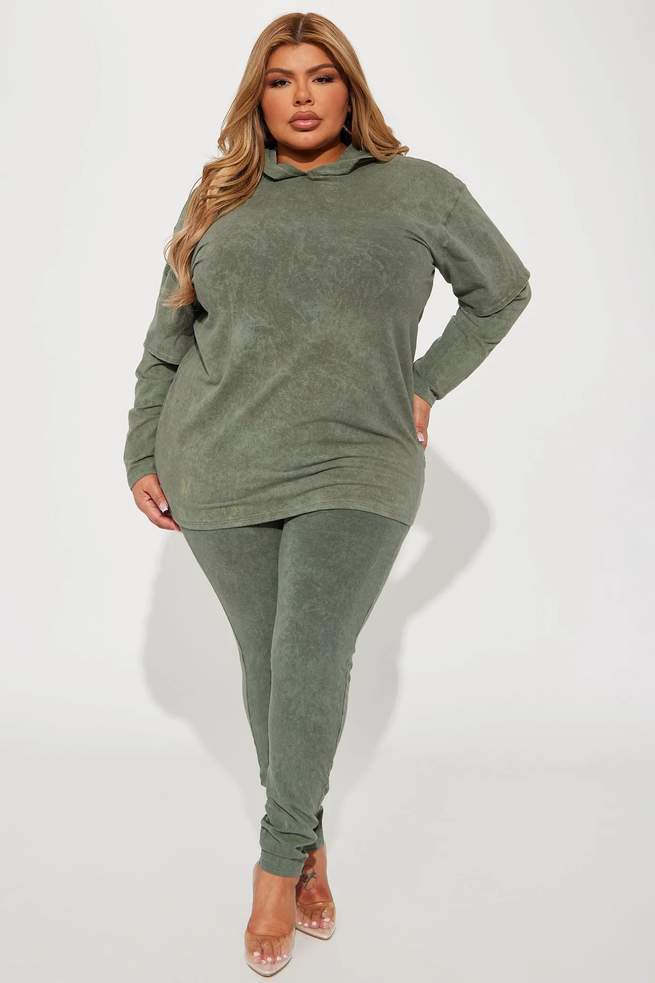 Be Real Legging Set - Olive