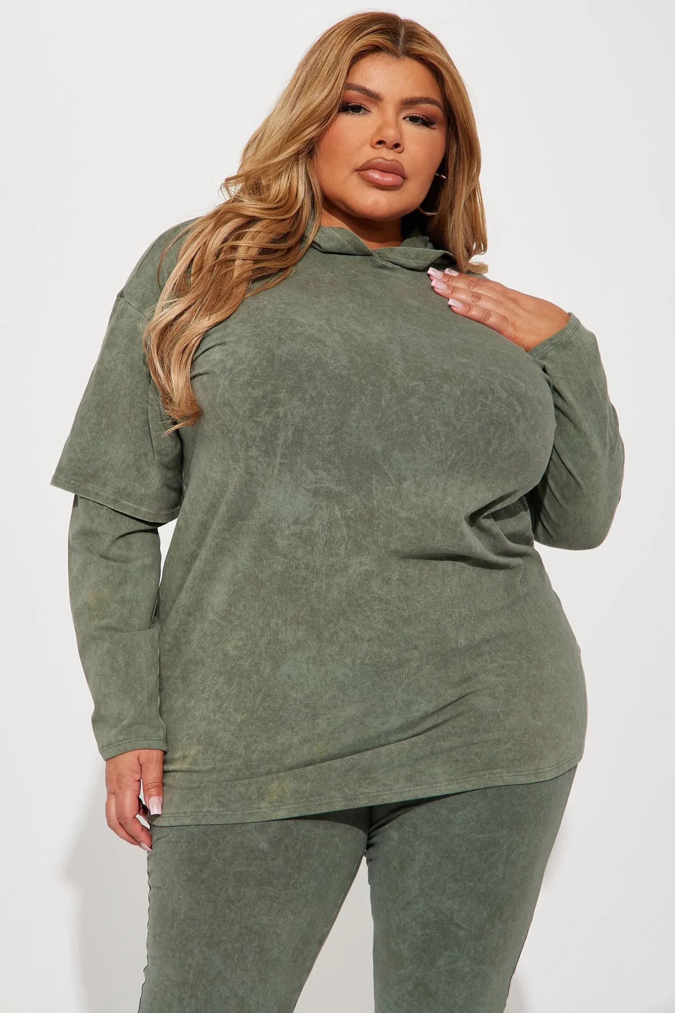 Be Real Legging Set - Olive