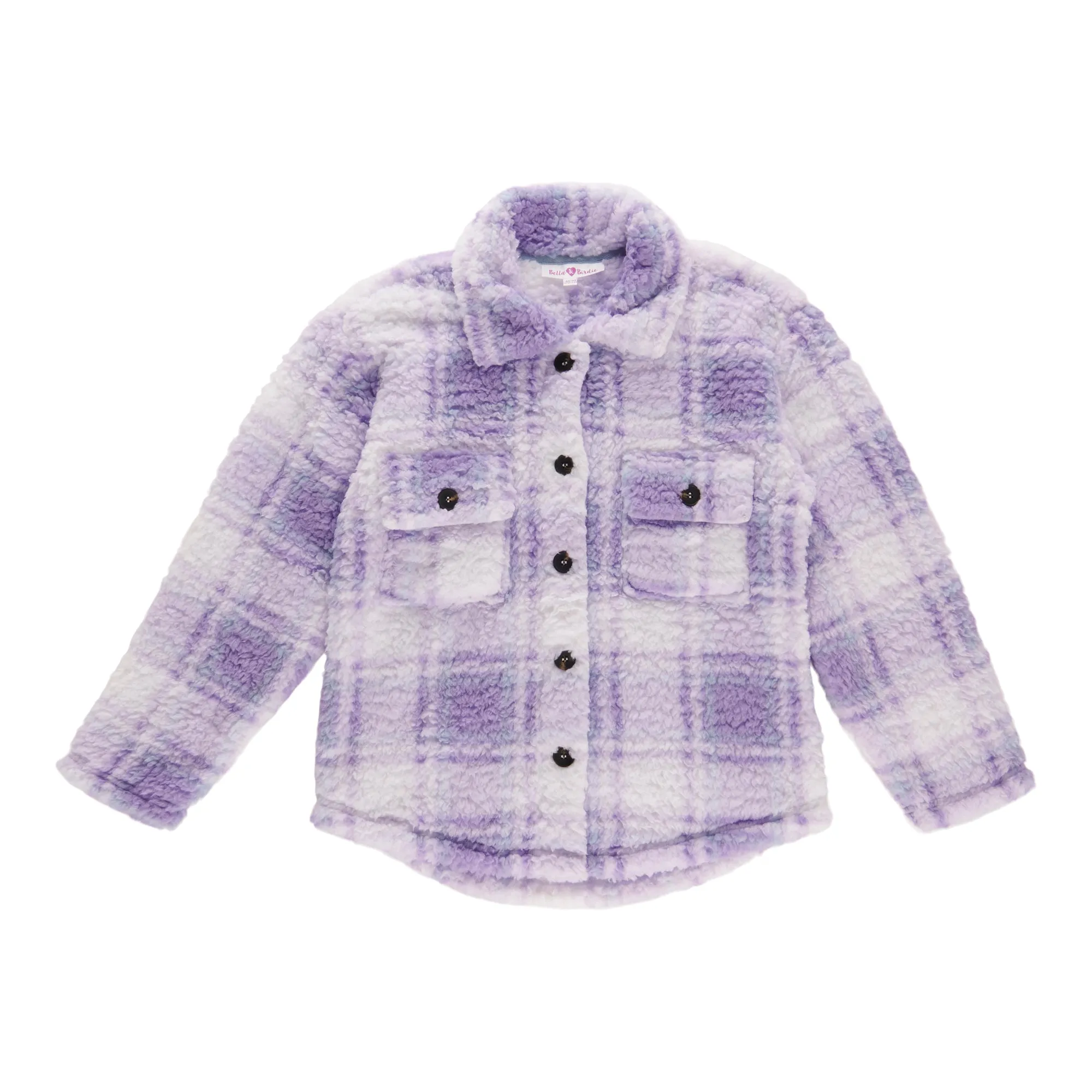 BELLA & BIRDIE Girl's Autumn Flair Sherpa Shacket