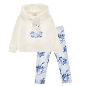 Girls Cream Frozen Legging Set