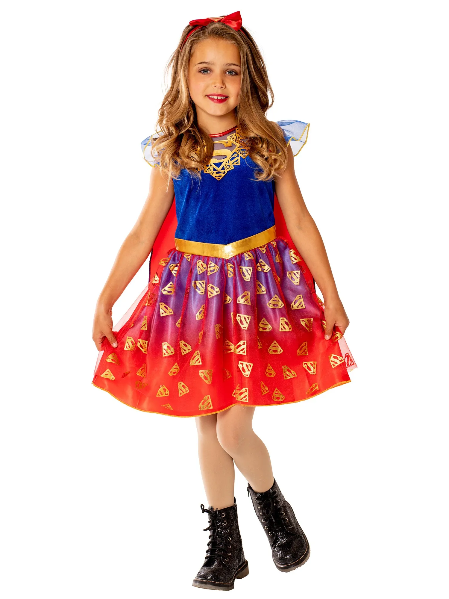 Girls Deluxe Supergirl DC Comics Superhero Costume