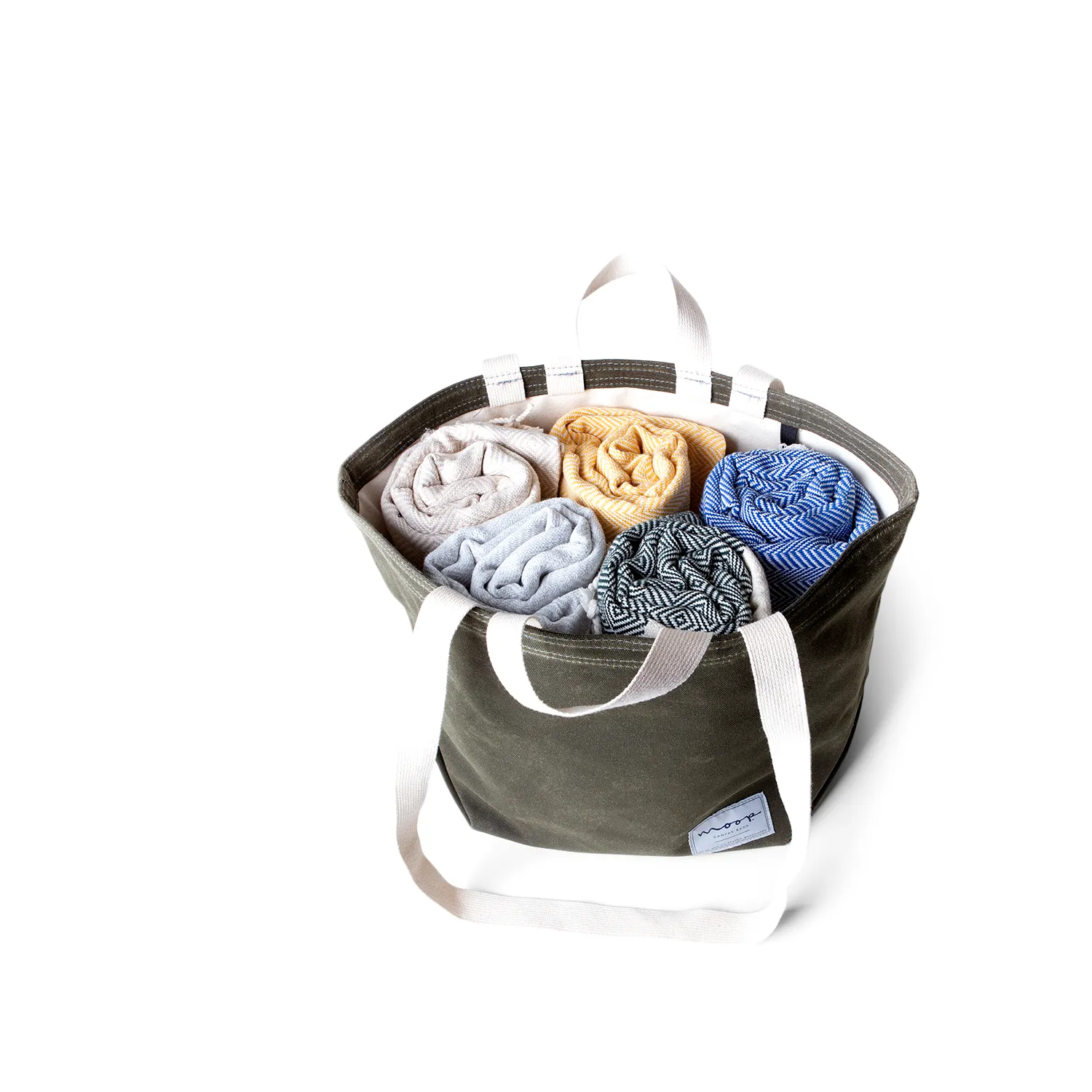 Handwoven Bag Blanket - Beige Diamond
