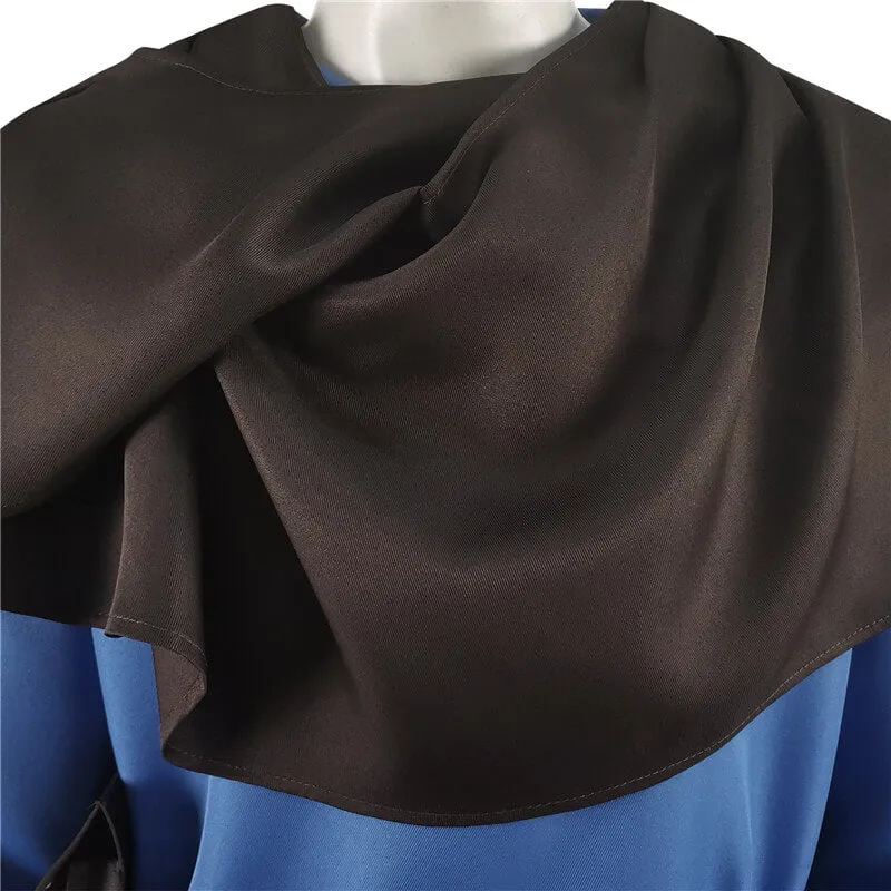 Obi-Wan Costume Mens Star Wars ObiWan Kenob Cosplay Jedi Master Blue Suit Version