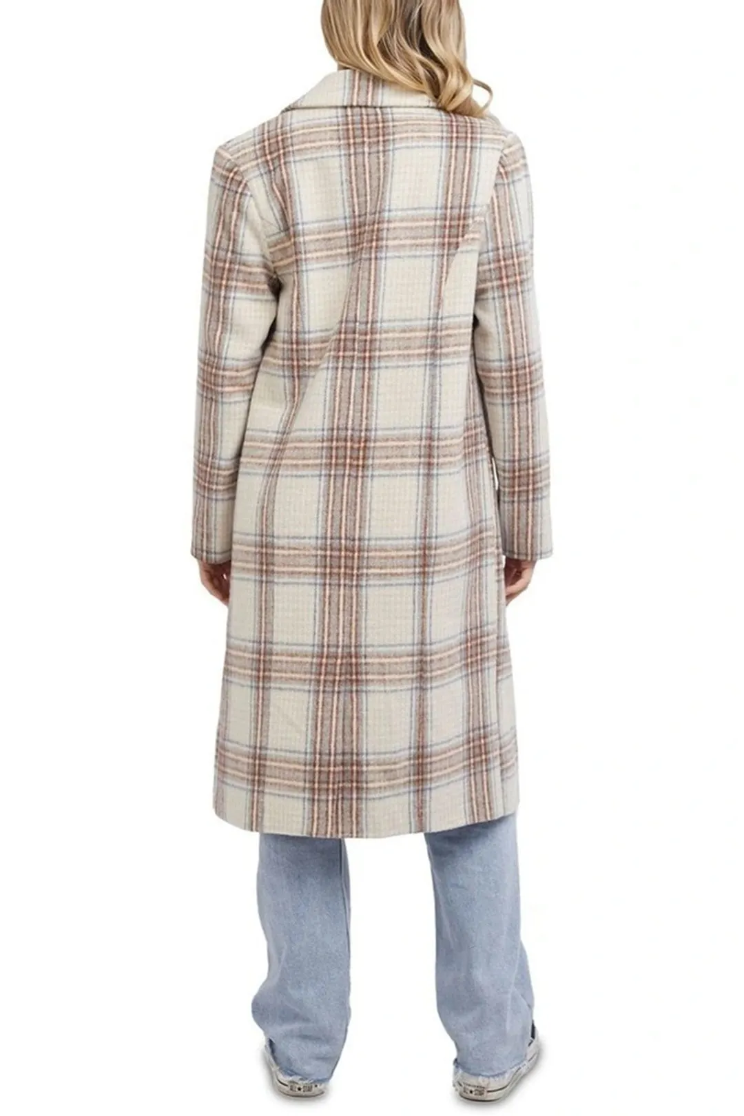 Phillipa Check Coat in Multi