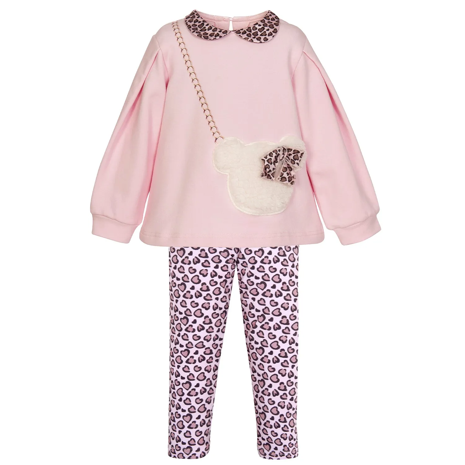 Pink Handbag Legging Set