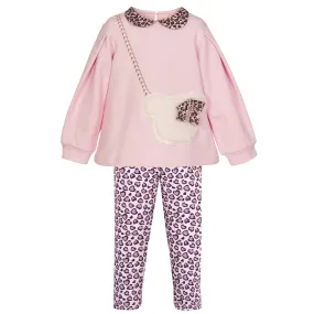 Pink Handbag Legging Set
