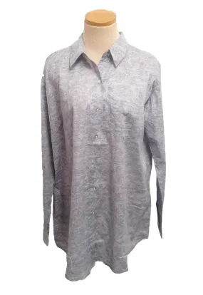 Silver Clouds Over-Sized KikiSol Boyfriend Shirt