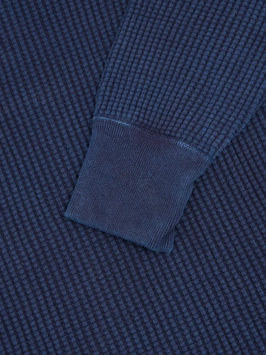 UES Thermal Big Waffle Henley T-Shirt Indigo