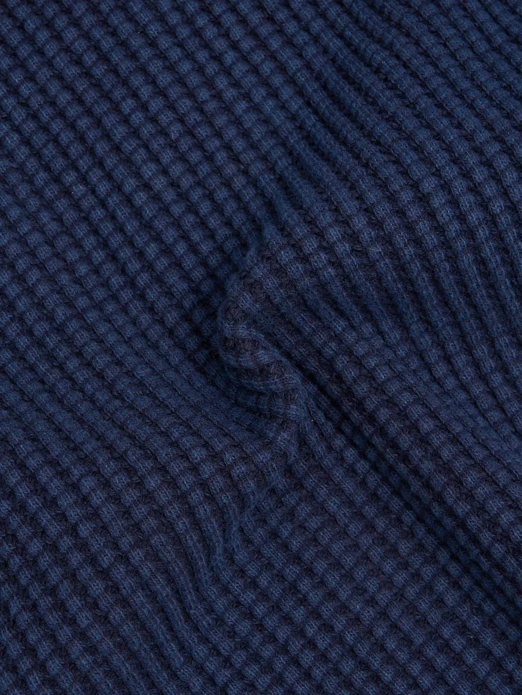 UES Thermal Big Waffle Henley T-Shirt Indigo