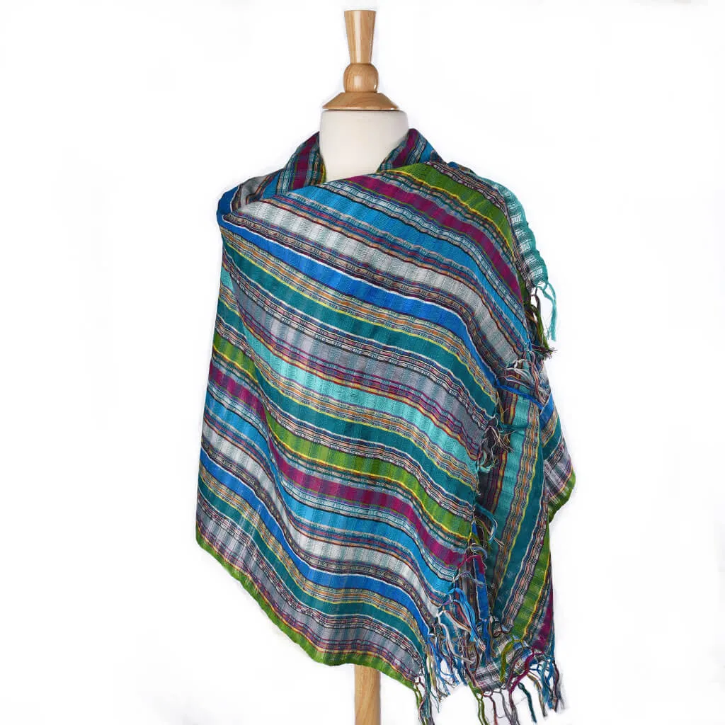 Windowpane Wraps | Turquoise Jewels
