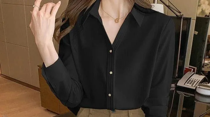 Worthy - long sleeves and V-Neck shirt & Tops