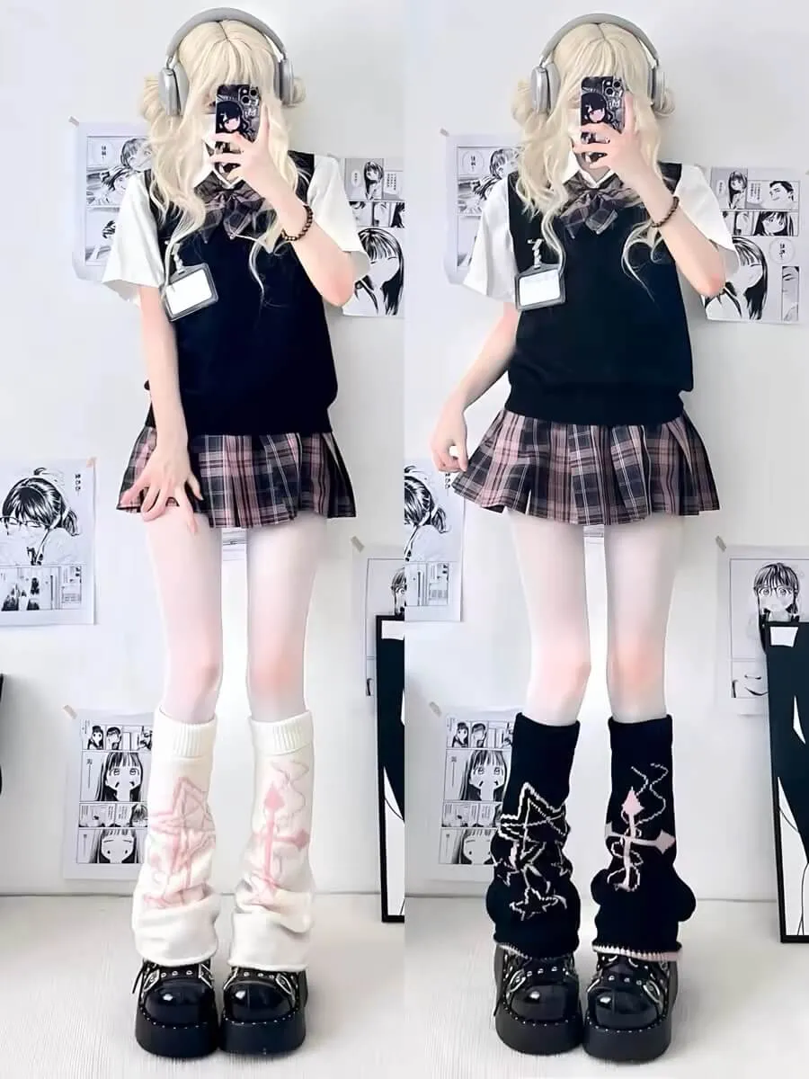 Y2k girl stars leg warmers