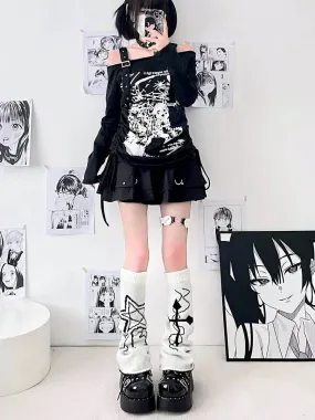 Y2k girl stars leg warmers