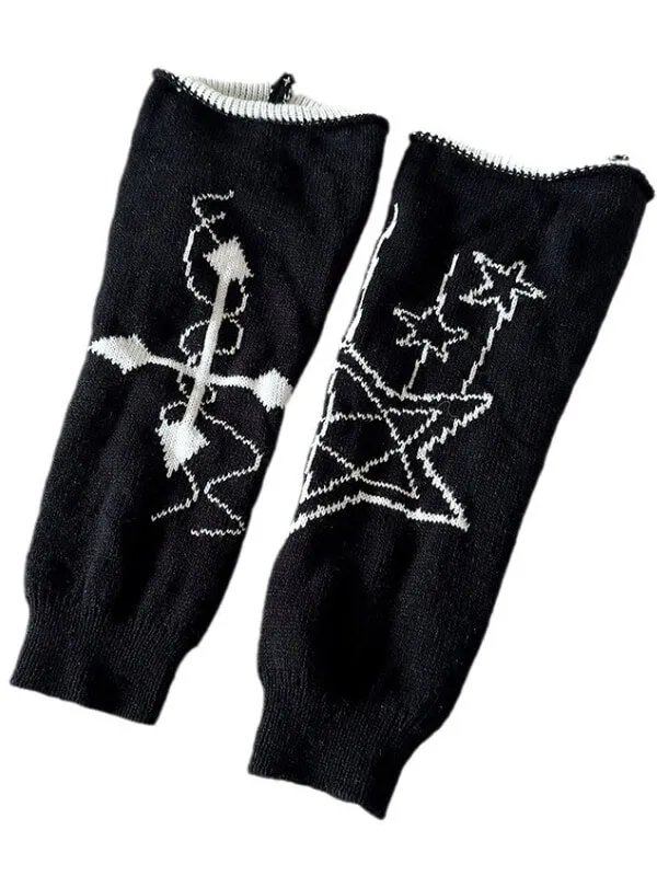 Y2k girl stars leg warmers